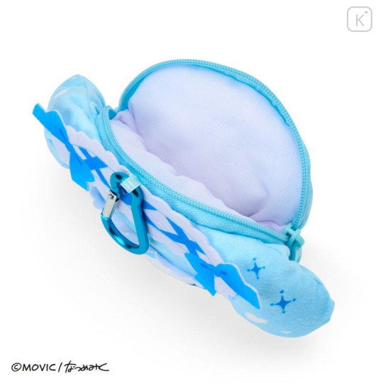 Japan Sanrio Face-shaped Pouch with Carabiner - My Melody : Dolly Mix - 3