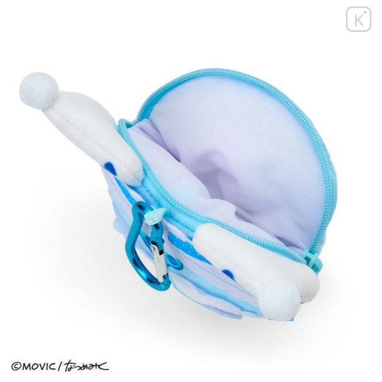 Japan Sanrio Face-shaped Pouch with Carabiner - Kuromi : Dolly Mix - 3