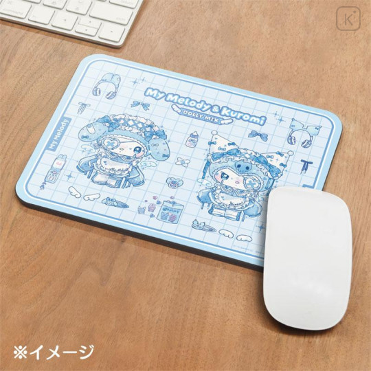 Japan Sanrio Mouse Pad - Kuromi & My Melody : Dolly Mix - 4