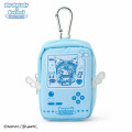 Japan Sanrio Mini Accessory Pouch with Carabiner - Kuromi : Dolly Mix Game Console Style - 1