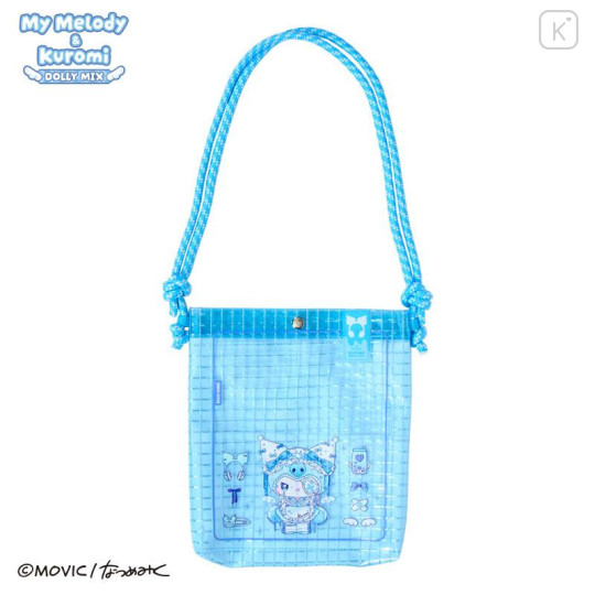 Japan Sanrio Clear Pochette Crossbody Shoulder Bag - Kuromi : Dolly Mix - 1