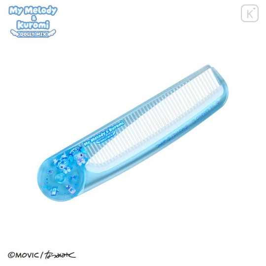 Japan Sanrio Slim Comb - Kuromi & My Melody : Dolly Mix - 1