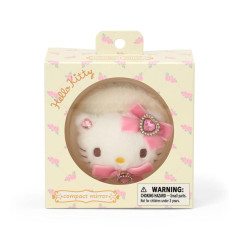 Japan Sanrio Original 2-sided Compact Mirror - Hello Kitty : Mascot Stone Ribbon