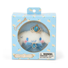 Japan Sanrio Original 2-sided Compact Mirror - Cinnamoroll : Mascot Stone Ribbon