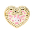 Japan Sanrio Original Mirror Accessory Case - Hello Kitty : Heart Shape Rose - 2