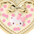 Japan Sanrio Original Mirror Accessory Case - Hello Kitty : Heart Shape Rose - 5
