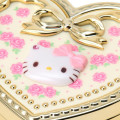 Japan Sanrio Original Mirror Accessory Case - Hello Kitty : Heart Shape Rose - 6