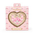 Japan Sanrio Original Mirror Accessory Case - My Melody : Heart Shape Rose - 1
