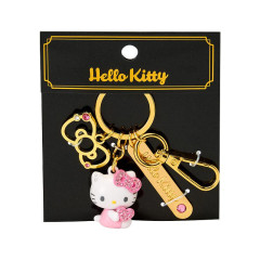 Japan Sanrio Original Mascot Bag Charm Smart Keychain - Hello Kitty : Pink Stone Figure