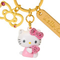 Japan Sanrio Original Mascot Bag Charm Smart Keychain - Hello Kitty : Pink Stone Figure - 3