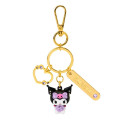 Japan Sanrio Original Mascot Bag Charm Smart Keychain - Kuromi : Purple Stone Figure - 2