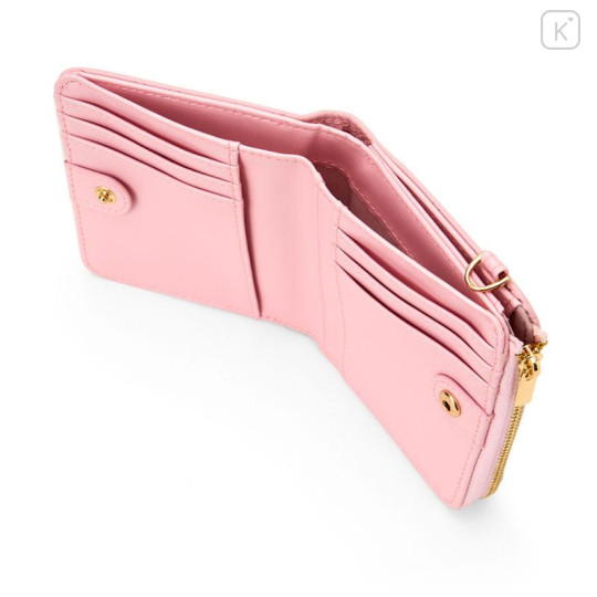 Japan Sanrio Original Bifold Wallet - Hello Kitty : Pink Gold - 4