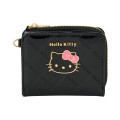 Japan Sanrio Original Bifold Wallet - Hello Kitty : Black Gold - 1