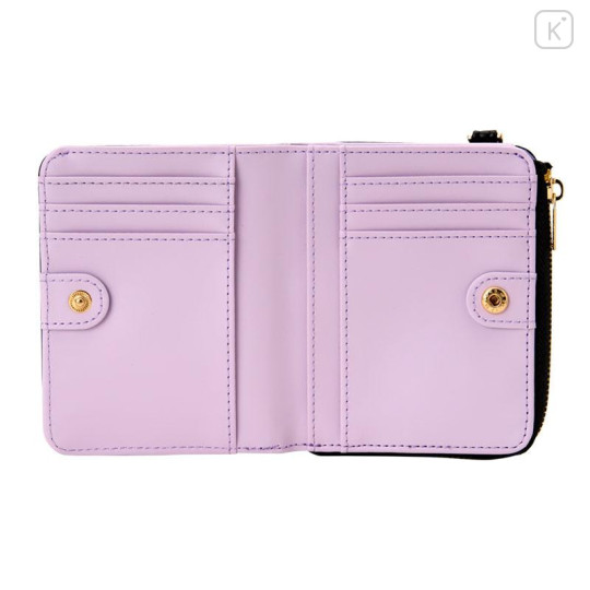 Japan Sanrio Original Bifold Wallet - Kuromi : Black Gold - 2