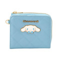 Japan Sanrio Original Bifold Wallet - Cinnamoroll : Blue Gold - 1