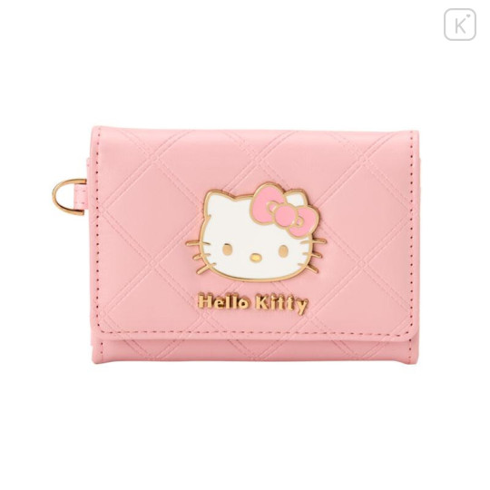 Japan Sanrio Original Business Card Case - Hello Kitty : Pink Gold - 1
