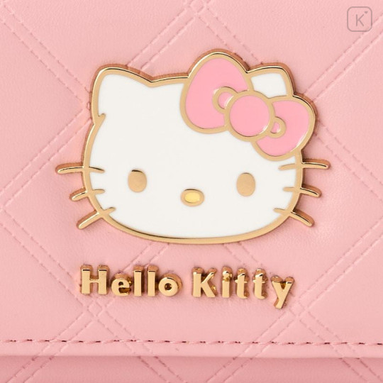 Japan Sanrio Original Business Card Case - Hello Kitty : Pink Gold - 2
