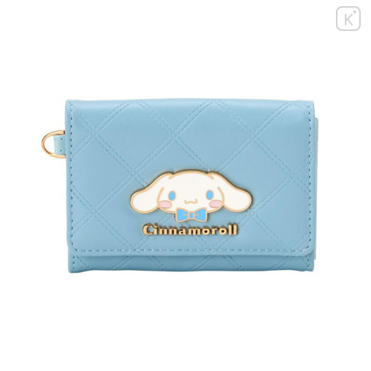 Japan Sanrio Original Business Card Case - Cinnamoroll : Blue Gold - 1