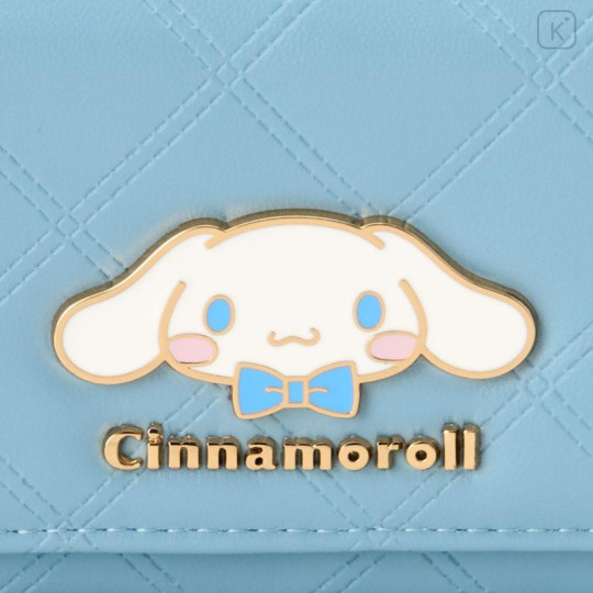 Japan Sanrio Original Business Card Case - Cinnamoroll : Blue Gold - 2
