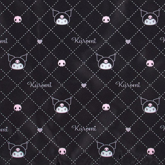 Japan Sanrio Original Eco Shopping Bag & Handbag Pouch - Kuromi - 3