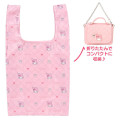 Japan Sanrio Original Eco Shopping Bag & Handbag Pouch - My Melody : Pink - 1