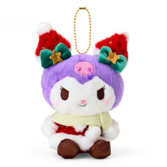 Japan Sanrio Original Mascot Holder - Kuromi : Christmas 2025