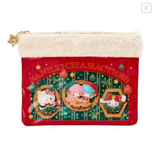 Japan Sanrio Original Flat Pouch - Characters Christmas - 1