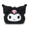 Japan Sanrio Original Face-shaped Pouch with Snack - Kuromi - 1