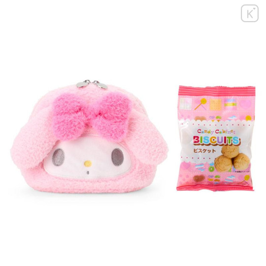 Japan Sanrio Original Face-shaped Pouch with Snack - My Melody - 2