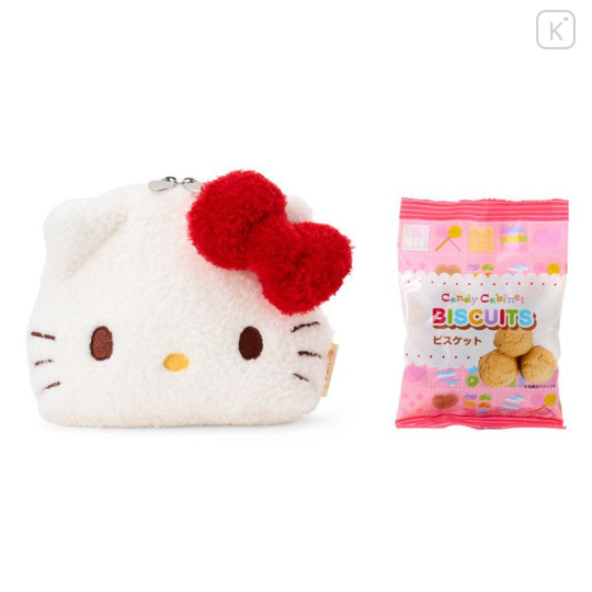 Japan Sanrio Original Face-shaped Pouch with Snack - Hello Kitty - 2