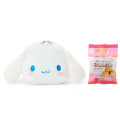 Japan Sanrio Original Face-shaped Pouch with Snack - Cinnamoroll - 2