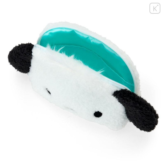 Japan Sanrio Original Face-shaped Pouch with Snack - Pochacco - 3