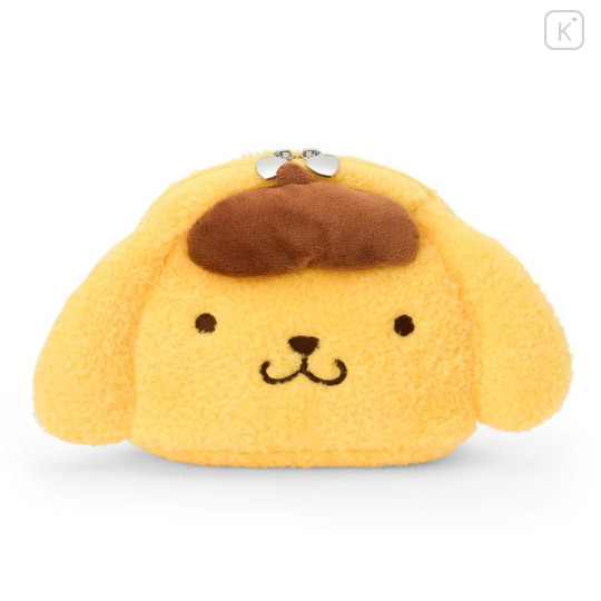 Japan Sanrio Original Face-shaped Pouch with Snack - Pompompurin - 1