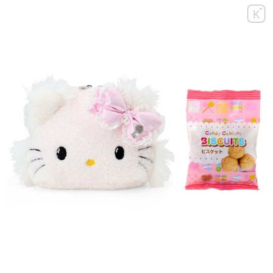 Japan Sanrio Original Face-shaped Pouch with Snack - Charmmy Kitty - 2