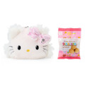 Japan Sanrio Original Face-shaped Pouch with Snack - Charmmy Kitty - 2