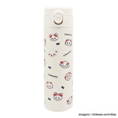 Japan Chiikawa One Touch Stainless Steel Bottle 500ml - Ribbon