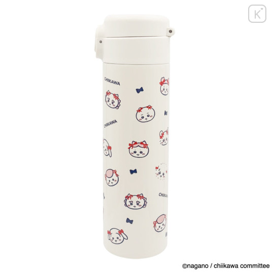 Japan Chiikawa One Touch Stainless Steel Bottle 500ml - Ribbon - 5