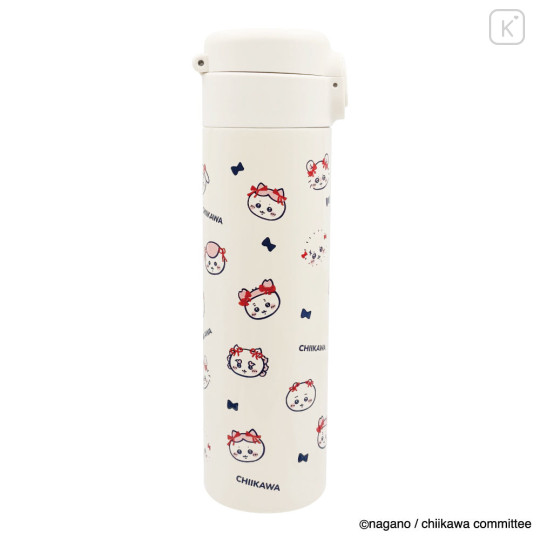 Japan Chiikawa One Touch Stainless Steel Bottle 500ml - Ribbon - 7