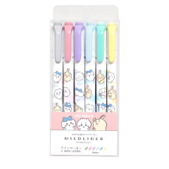 Japan Chiikawa Mildliner Double-sided Highlighter Set - Chiikawa & Hachiware & Usagi