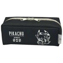 Japan Pokemon Pacotray Pen Pouch - Pikachu : Black & Grey B