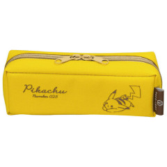 Japan Pokemon Pacotray Pen Pouch - Pikachu : Yellow Light Brown