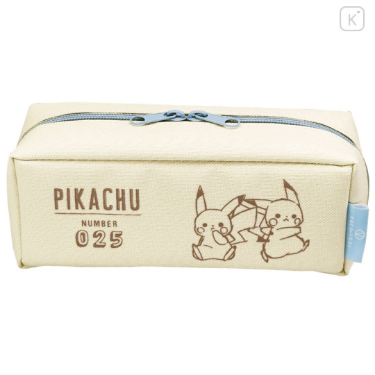 Japan Pokemon Pacotray Pen Pouch - Pikachu : Ivory Light Blue - 1