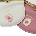Japan Sanrio Mini Wallet - Marron Cream : Pink - 2