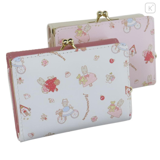 Japan Sanrio Mini Wallet - Marron Cream : Pink - 3