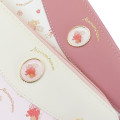 Japan Sanrio Round Zipper Long Wallet - Marron Cream : Pink - 4