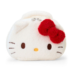 Japan Sanrio Original Face-Shaped Vanity Pouch with Snack - Hello Kitty