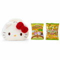 Japan Sanrio Original Face-Shaped Vanity Pouch with Snack - Hello Kitty - 2