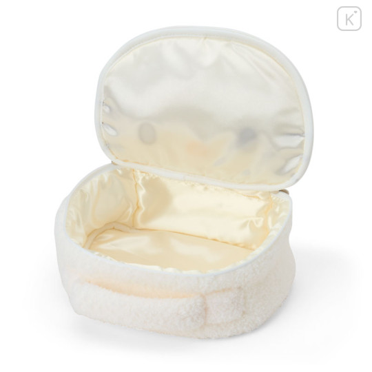 Japan Sanrio Original Face-Shaped Vanity Pouch with Snack - Hello Kitty - 3