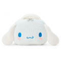 Japan Sanrio Original Face-Shaped Vanity Pouch with Snack - Cinnamoroll - 1