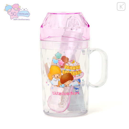 Japan Sanrio Toothbrush Set - Little Twin Stars : 50th Anniversary Aurora Retro - 1